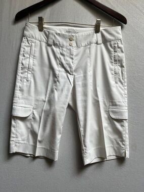 Nike Golf White Women's Cargo Bermuda Shorts Sz 4